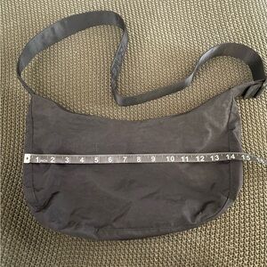 BAGGU Black Crossbody with Logo Strap